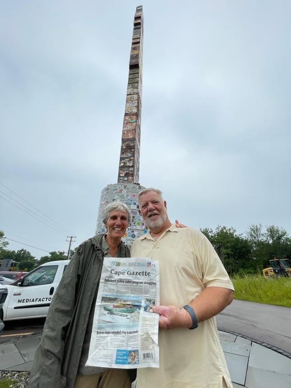 Checking out the World’s Tallest Filing with the Gazette while